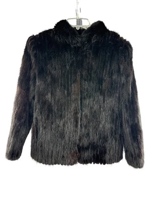 Chaqueta abrigo de piel de visón Saga para mujer talla S Foto 1 de 4