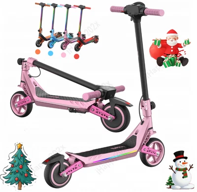 YIQIFA Kinder-Elektroroller 130W Elektroscooter 24V2.5AH Klappbar E-Scooter LED 16km/h