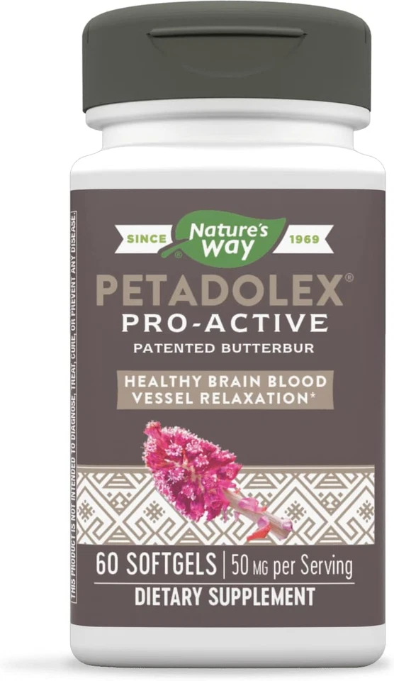 Nature's Way Petadolex Pro-Active, salud y relajación de los vasos sanguíneos en el sujetador Foto 1 de 4