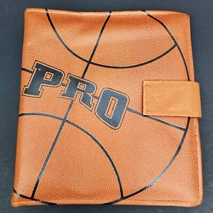 Vintage School Supplies 1990s Pen Tab Pro Basketball Texture 3 Ring Binder - Picture 1 of 6