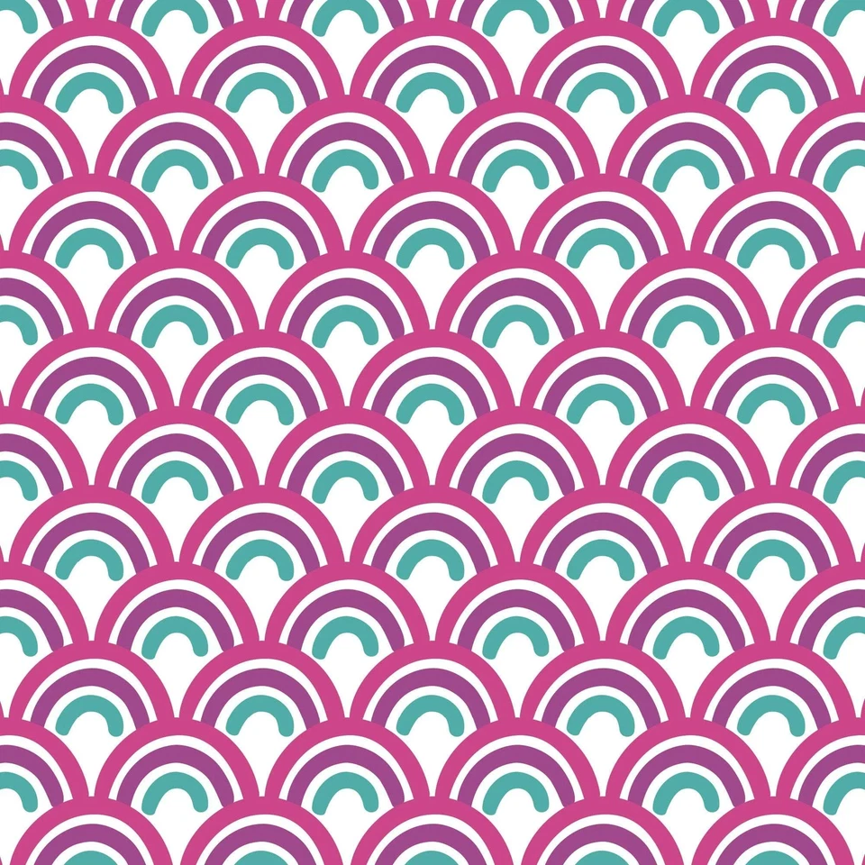 Telas Camelot Novedad Mini Arco Iris Rosa y Verde 100% Tela Algodón Precio por Foto 1 de 1