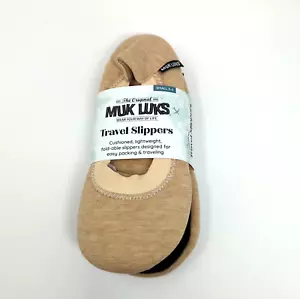 Muk Luks Women's Cushioned Lightweight Foldable Travel Slippers Small 5-6 New - Picture 1 of 5
