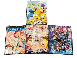Bolso Mochila Reutilizable 2022 2023 SDCC Comic Con - Lote de 5 Simpson Family Guy - Imagen 1 de 6