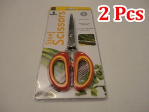 2x 5 Blade Multi-Purpose Steel Scissor Mince Cut Kitchen Gadget 8'' Handy Tool - Picture 1 of 12