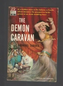 The Demon Caravan (1927, PB) By Georges Surdez, Dell Book 501 Map on Back - Picture 1 of 3