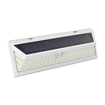 86 LED Solar Power Motion Sensor Wall Light Outdoor Yard Garden Lamp White - Image 1 of 4