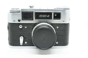 Classic 1970s FED 4b 35mm Rangefinder Film Camera with Nice Industar N-61 Lens - Picture 1 of 9