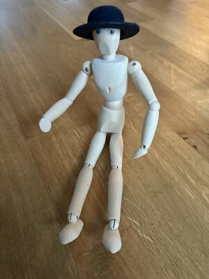 Holz Mannequin Holzpuppe Glieder Beweglich Künstler Zeichenpuppe Blogger - Bild 1 von 3
