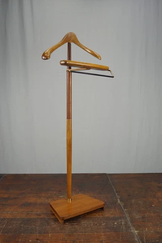 60er Wardrobe Valet Stand Stummer Servant Coat Stand Vintage 70er 6 Cover