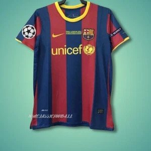 Messi #10 FC Barcelona Final Champions League 2010-2011 Short Sleeve Jersey - Picture 1 of 3