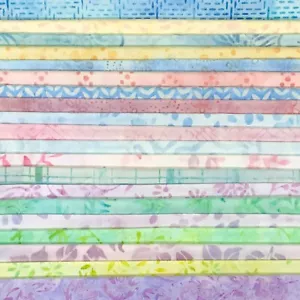 Lunn Tela Batiks Alijo Constructor 20 Cuartos de Grasa 100% Algodón FQ Multi Pastel 451 - Imagen 1 de 3
