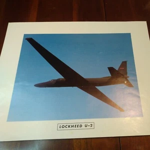 Hoja de datos fotográfica Lockheed U-2 promoción avión militar vuelo 11x14 California - Imagen 1 de 7