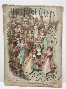 The Rose Queen Waltz by A.G. Crowe - New Edition -Piano Solo 2, Duet 2, M. 6835 - Picture 1 of 8