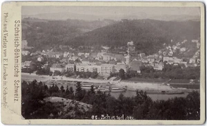 Ansicht von Bad Schandau. Orig.-CdV-Photo um 1880 - Picture 1 of 3