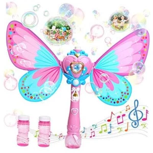 Bubble Machine for Kids | Butterfly Bubbles Wand Blower for Toddlers 1000+ - Picture 1 of 7
