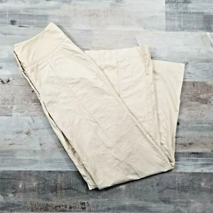 EUC Adam Lippes Pleated Wide Leg Trouser Pants Size 4 Tan/Beige USA made Cotton - Picture 1 of 12