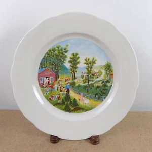 Syracuse China Grandma Moses 12.25" Plate Mary and Little Lamb - Picture 1 of 3