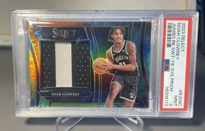 2023 Panini Select Noah Clowney #RJS-NC Jumbo Rookie Swatches Tie-Dye /25- PSA 9 - Picture 1 of 3