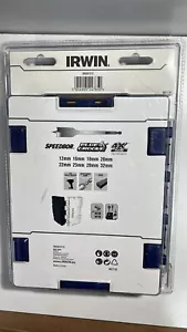 Irwin IW4041010 IRW Blue Groove 4X Flat Bit Set Drill Bit Set 12-32mm / NEW - Picture 1 of 5