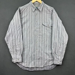 Vintage Levi's Hemd Herren Large grau gestreift Knopfleiste Langarm San Francisco - Bild 1 von 8