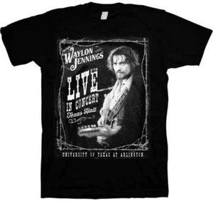 Waylon Jenning Live In Concert Country Music Adult Mens T Tee Shirt JMM-JNN-2074 - Picture 1 of 3