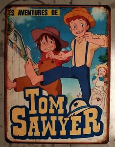 Plaque métal vintage Tom Sawyer