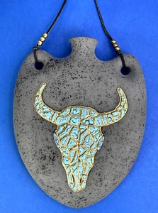 Native American Signed Art Pottery Canteen Southwest Hopi Pueblos Artisan 10" - Picture 1 of 8