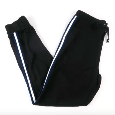 Pantalones de chándal a rayas Romeo & Juliet Couture talla mediana M negros azul marino blancos nuevos con etiquetas Foto 1 de 4