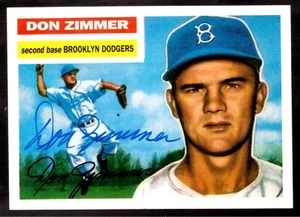 1995 TOPPS ARCHIVES BROOKLYN DODGERS #148 DON ZIMMER AUTOGRAPH, SIGNED CARD - Bild 1 von 1