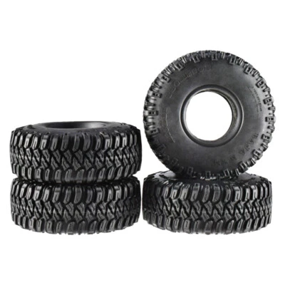 4pcs 1.55 Inch Climbing Tire Rubber Wheel Tire For 1/10 Axial AX90069 RC Car - Image 1 of 4