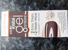 SALLY HANSEN Salon Instal GEL strips Commander in Chic BROWN