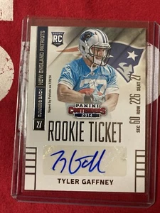 2014 Panini Contenders #185 Tyler Gaffney AUTO autograph Panthers - Imagen 1 de 2