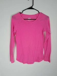 Justice Long Sleeve Pink Tee Youth Girls Size 14 - Picture 1 of 6