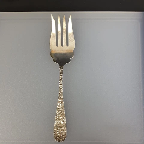 STIEFF ROSE STERLING SILVER SERVING FORK Cover