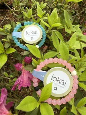 Juego de 2 Pulseras Lokai Rosa Azul Talla L Foto 1 de 4
