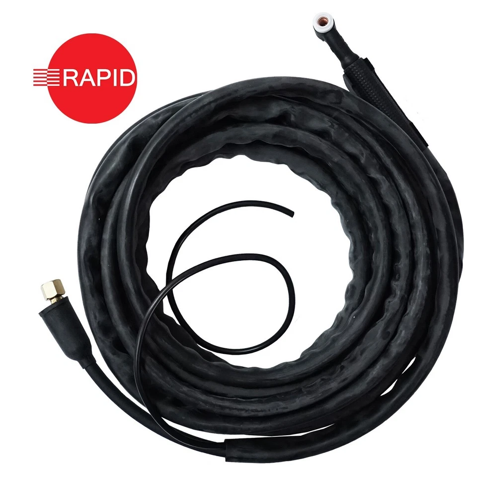 Binzel WP9 Flex Head Switched & Covered Air Cooled 7.6m Tig Torch, 3/8" BSP - Image 1 of 1