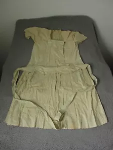Vintage 1930s 20s Farmer Dress Womens Nurse Maid Red White 30s 20s Long Ladies - Picture 1 of 17
