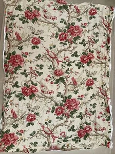 "Tela de tántalo estampado floral de Carleton Creations aves 68""" - Imagen 1 de 7