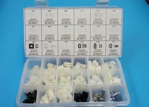 Fits F-150 Nylon Grille Headlamp Marker Fender Grommet Bezel Screw Nut Clips Kit - Picture 1 of 5