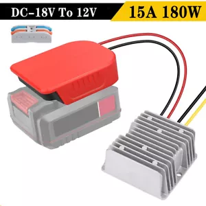 Adaptador para convertidor Bauer 20V hágalo usted mismo reductor de voltaje DC 20V a 12V - Imagen 1 de 8