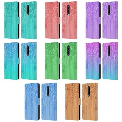 OFFICIAL PLDESIGN SPARKLY BAMBOO LEATHER BOOK WALLET CASE FOR ONEPLUS PHONES - Image 1 of 4