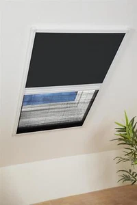 Kombi Dachfenster Plissee - Sonnenschutz & Fliegengitter Gaze Insektenschutz TOP - Bild 1 von 16