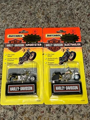 1993 Harley Davidson Gold Sportster & Electraglide Die-Cast motorcycle 76246 - Image 1 of 4