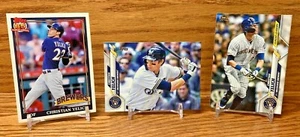 CHRISTIAN YELICH 2020 TOPPS 3 Card Lot Topps Choice League Leaders Base BREWERS - Bild 1 von 2