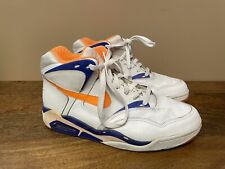 Rare 1991 Nike Air Flight High Original OG White Orange Blue Size 10