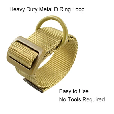 Tactical Gun Sling Adapter Heavy Duty D Ring Loop Shoulder Strap Attachment Tan - Image 1 of 4