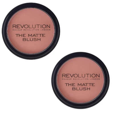 Pack of 2 Makeup Revolution Beauty The Matte Blush Powder, Fusion - Image 1 of 4