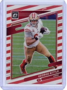 George Kittle 2021 Panini Optic Freedom Holo Stripe SSP #191