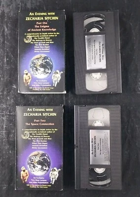 An Evening With Zechariah Sitchin 2 VHS set Aliens Extra Terrestrial Interest - Image 1 of 2