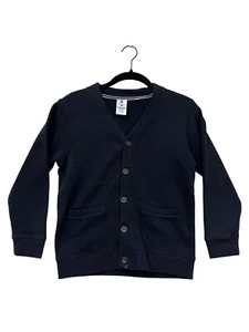Boys Gymboree Navy Blue Cardigan Sweater M (7-8) Button-Front #6760 - Picture 1 of 7